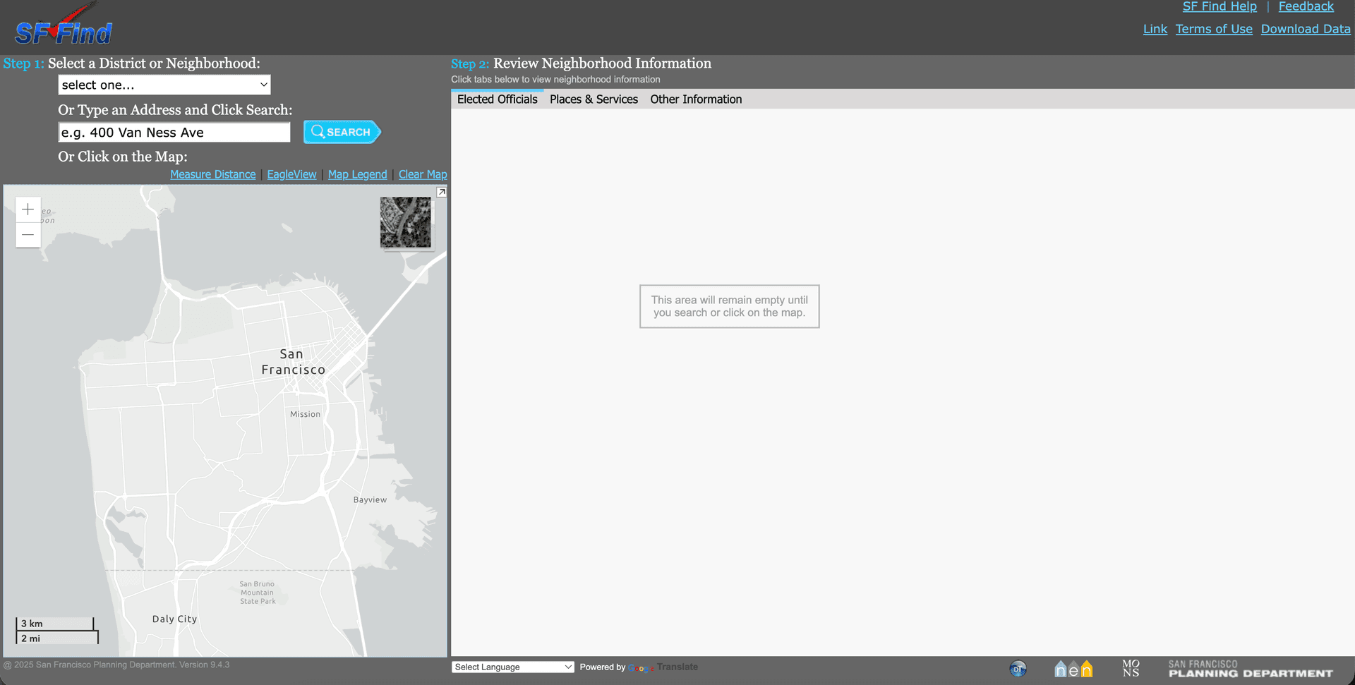 SF Planning GIS tool